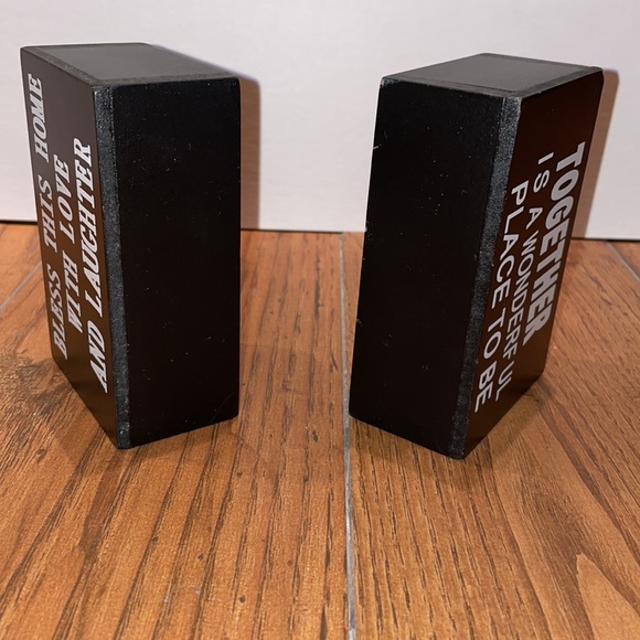 Wood Art Box Set | Bless This Home | Together Is a Wonderful Place| 4.5x1.5x3 - Picture 4 of 6